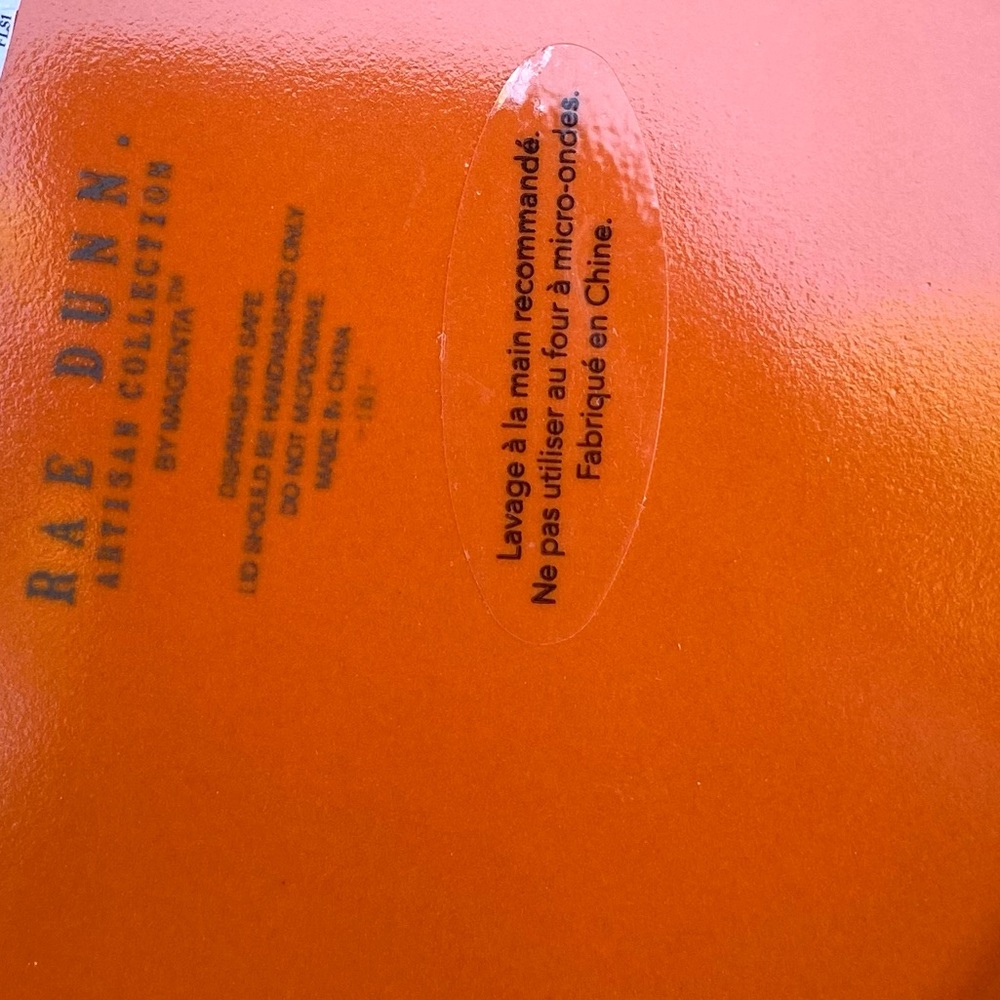 Rae Dunn CANDY CORN Orange Halloween Canister - Picture 6 of 6